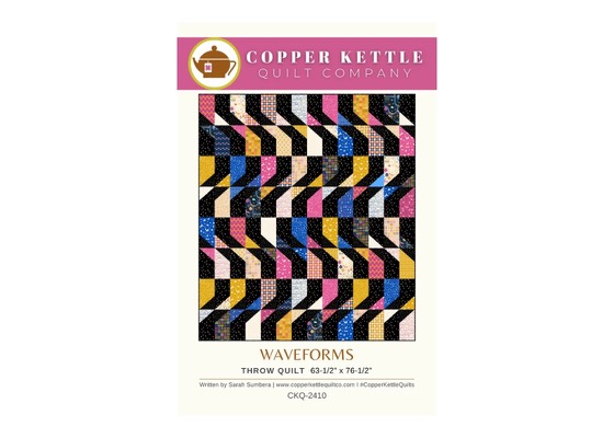 Waveforms pattern by Copper Kettle Quilts